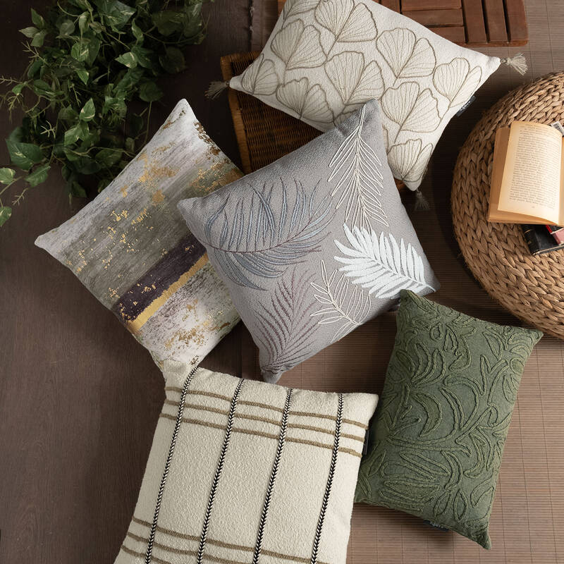 Rowan Ekru Kırlent 45X45 - 2