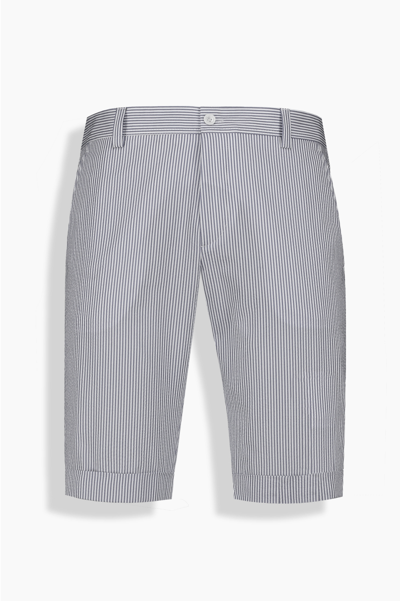 Ruan Çizgili Açık Mavi Şort - 2