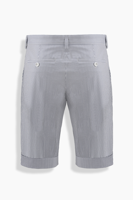 Ruan Çizgili Açık Mavi Şort - INTERVIEW