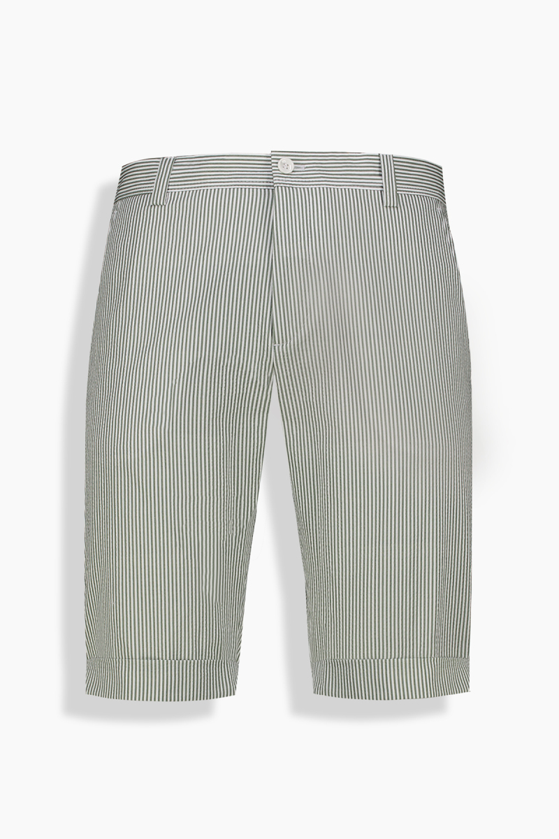 Ruan Çizgili Yeşil Şort - 1