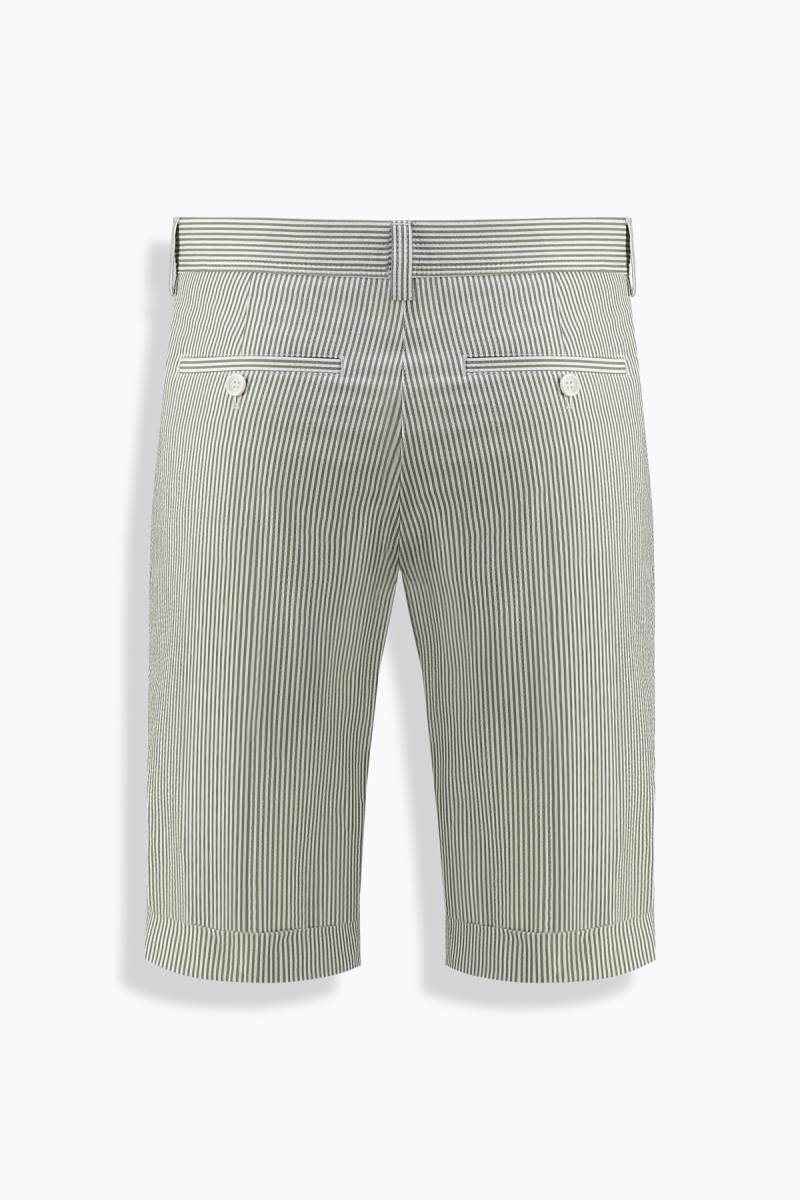 Ruan Çizgili Yeşil Şort - 2