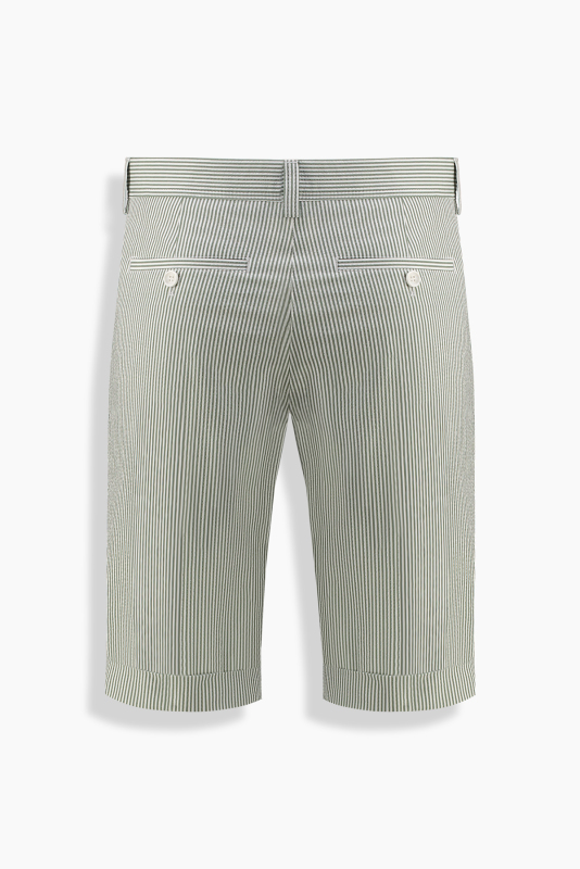 Ruan Çizgili Yeşil Şort - INTERVIEW