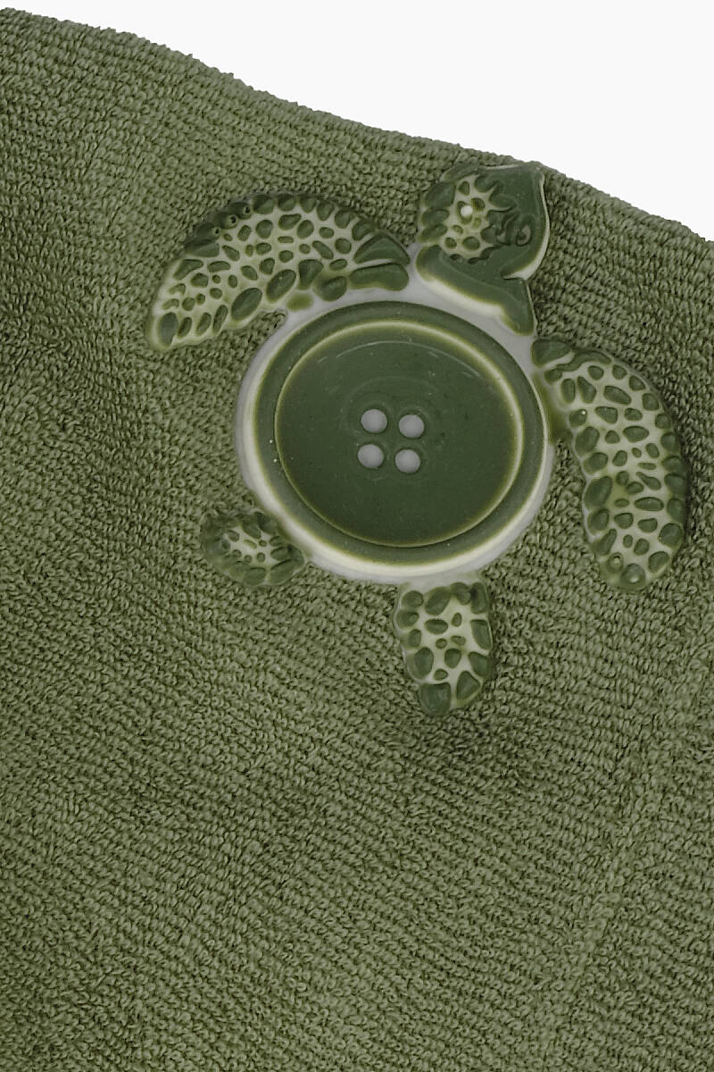 Polo Yaka Kaplumbağa Baskılı Tişört - 4