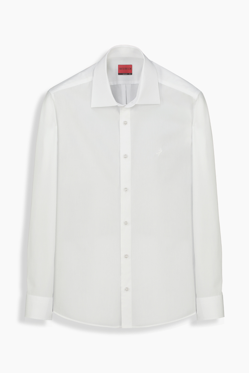 Samuel Pamuklu Beyaz Gömlek - 1