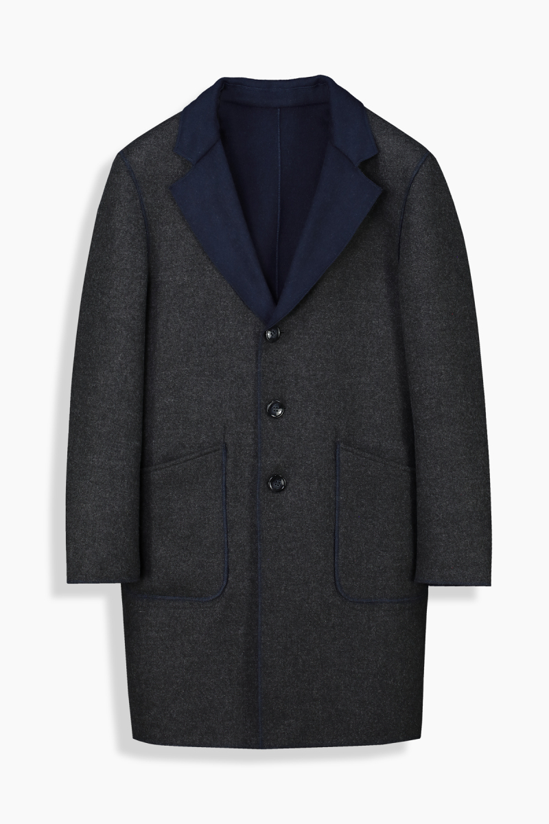 Sanchez Lacivert Palto - 1