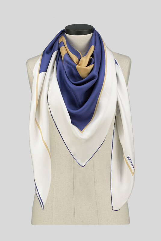 Artisse Mavi İpek Eşarp - SARAR