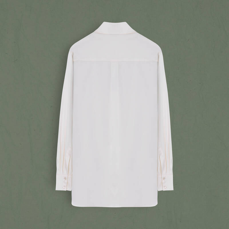 Kadın Uzun Kol Bej Gömlek - 2