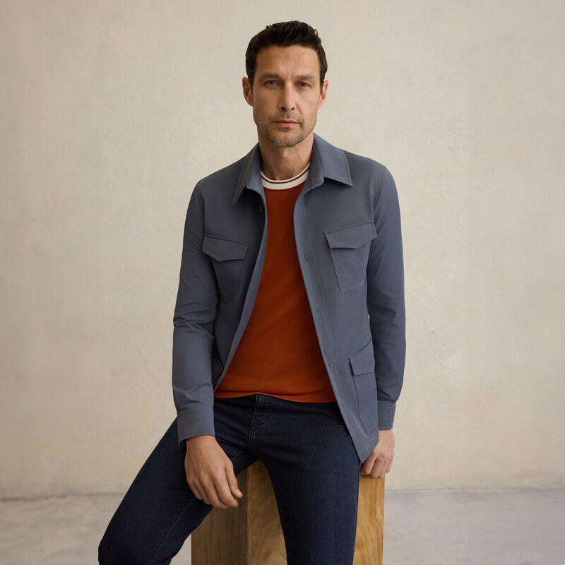 Bisiklet Yaka Kısa Kol Taba Triko 