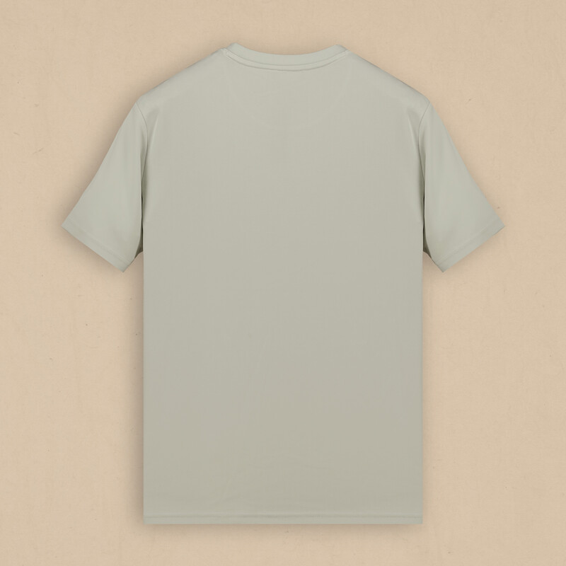 Bisiklet Yaka Gri Erkek Tişört - SARAR