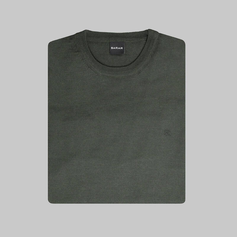 Bisiklet Yaka Haki Triko - 3