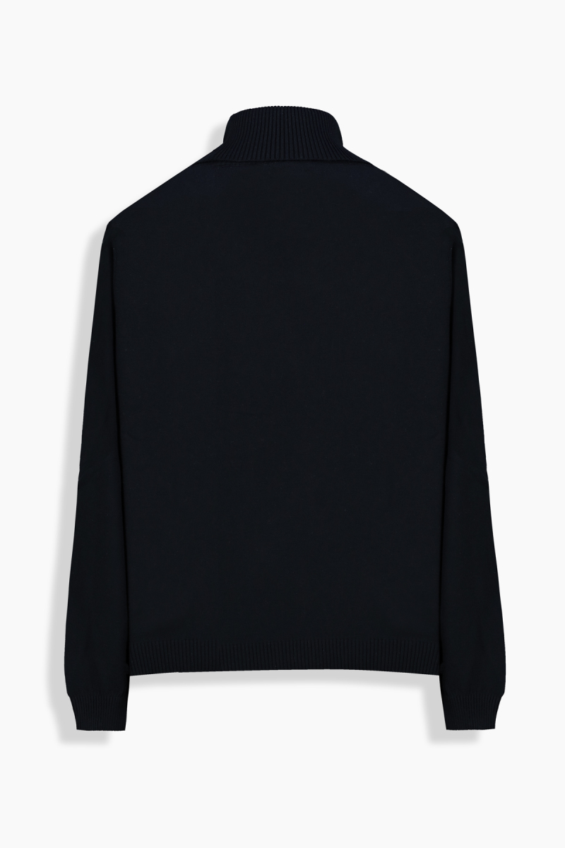 Chic Tam Balıkçı Siyah Triko - 3