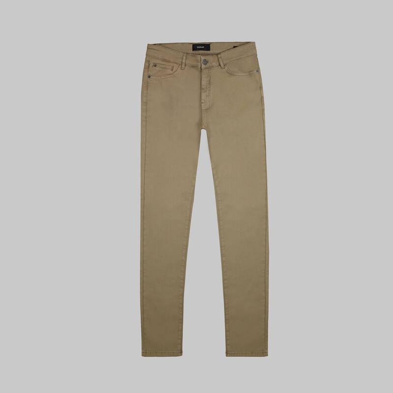 Costelle Antik Koton Fıstık Kahve Pantolon - 2