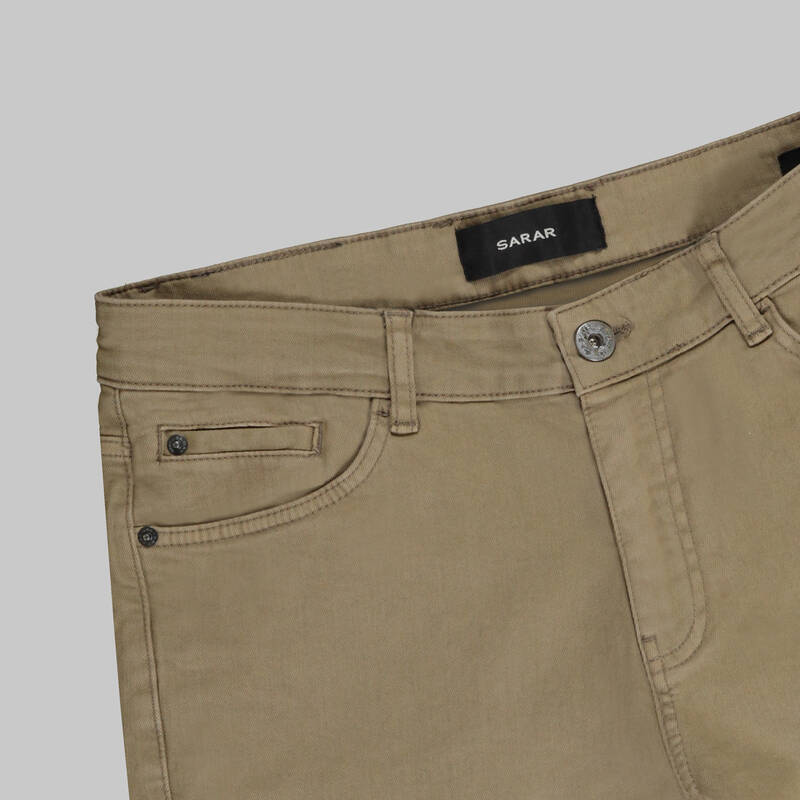 Costelle Antik Koton Fıstık Kahve Pantolon - 4