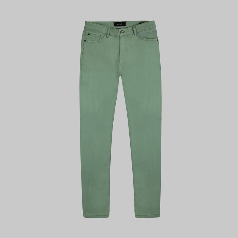 Costelle Antik Koton Yeşil Pantolon 