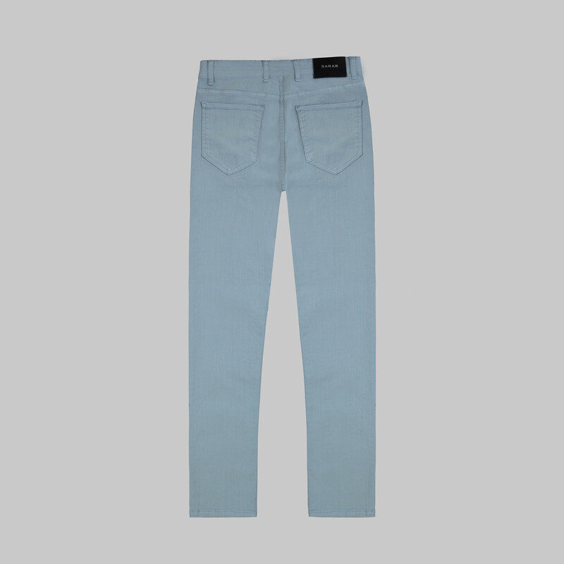 Costelle Antik Koton Buz Mavisi Pantolon - SARAR (1)