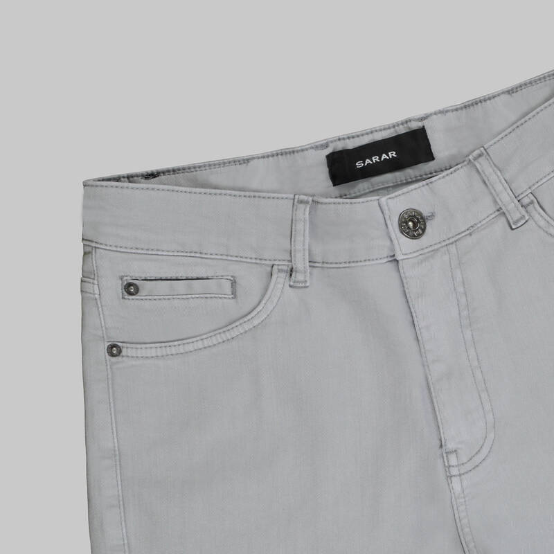 Costelle Açık Gri Koton Pantolon - 4