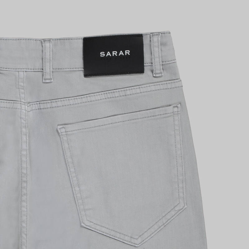 Costelle Açık Gri Koton Pantolon - 5