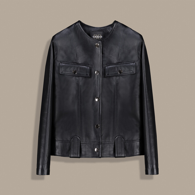 Cruzer Siyah Deri Ceket - SARAR WOMAN