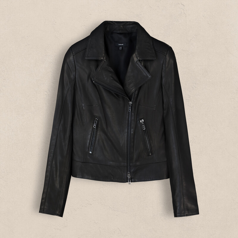 Siyah Deri Ceket - SARAR WOMAN