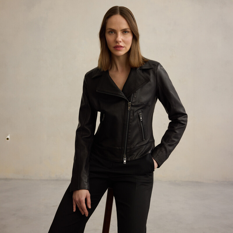 Siyah Deri Ceket - SARAR WOMAN