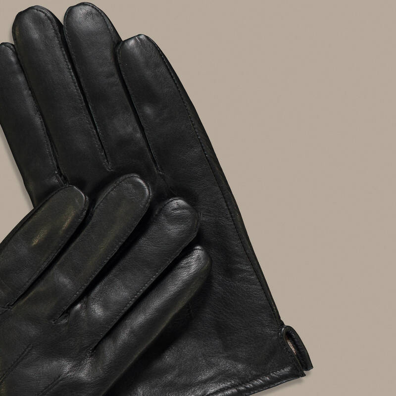 Siyah Deri Eldiven - 2