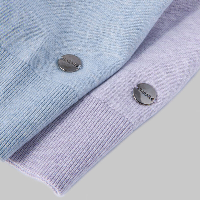 Düğmeli Polo Yaka Açık Mavi Triko - 7