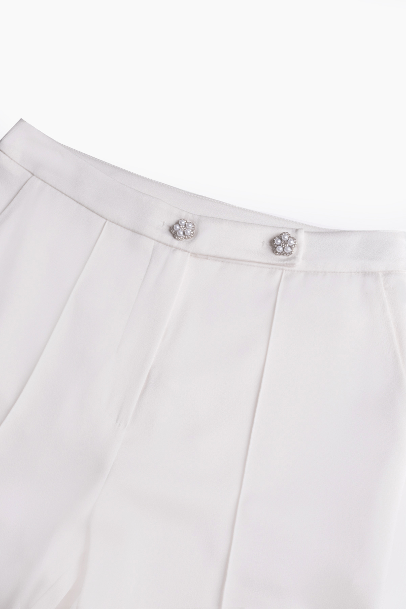 Emma Beyaz Pantolon - 3