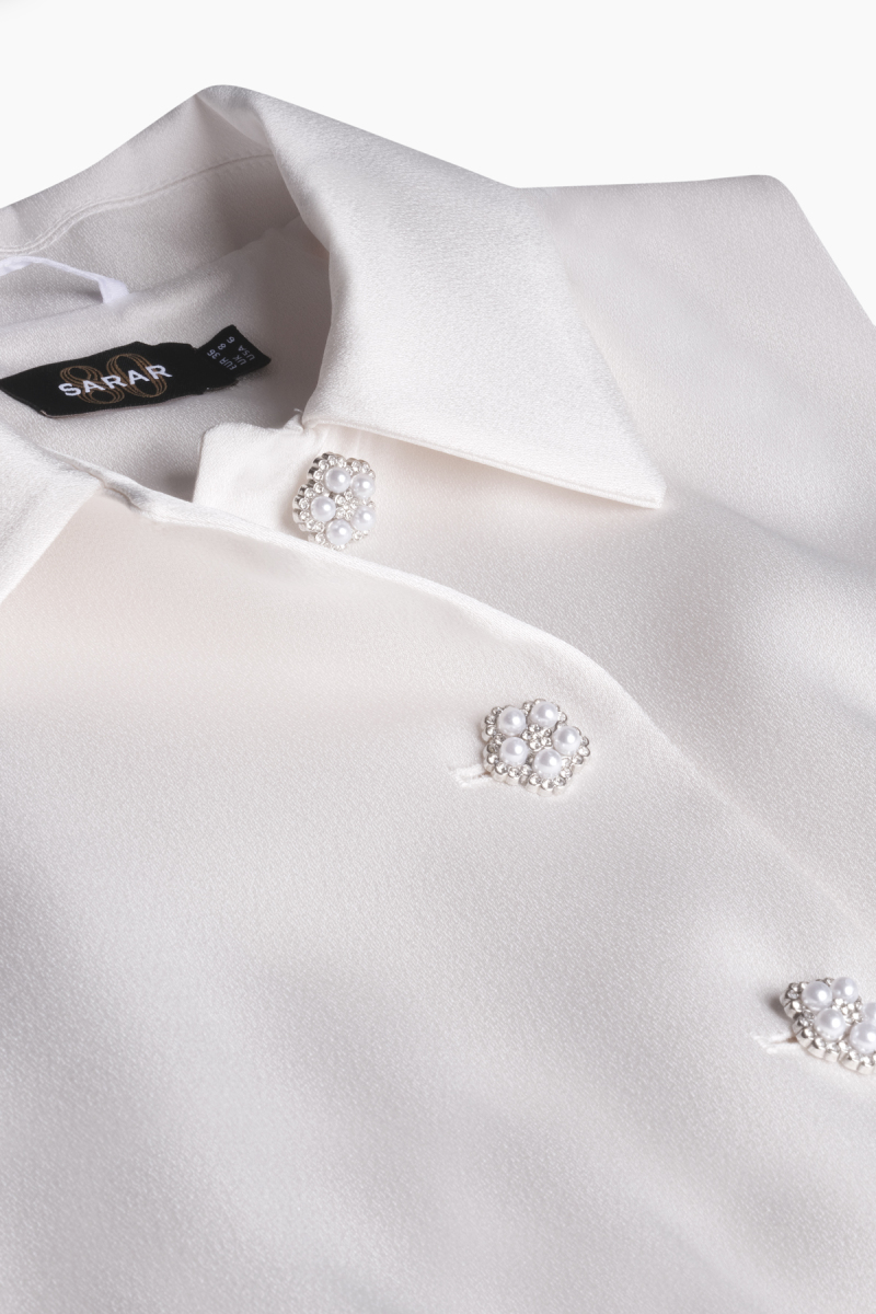 Emma Beyaz Yelek - 3