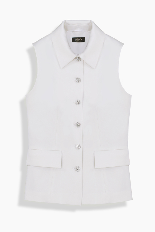 Emma Beyaz Yelek - SARAR WOMAN