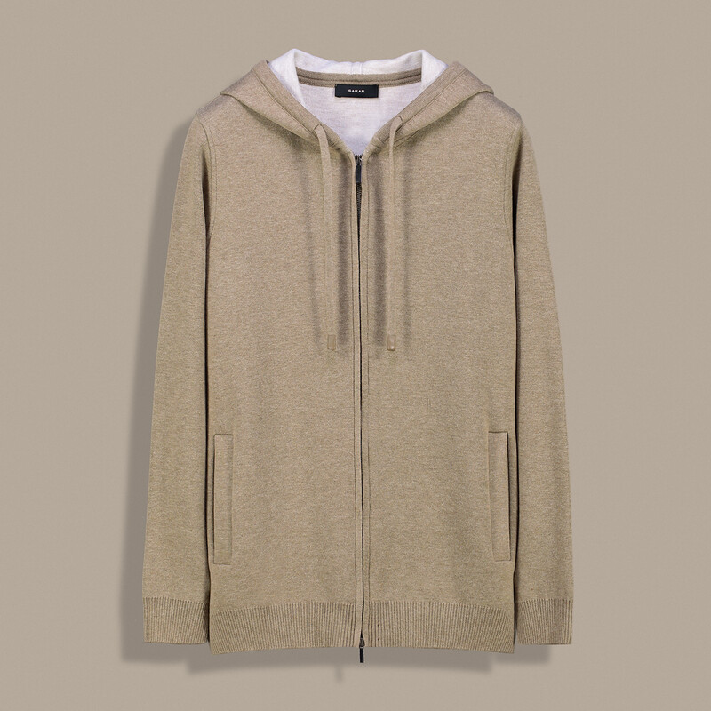 Kadın Kapüşonlu Fermuarlı Eşofman Üstü - SARAR WOMAN