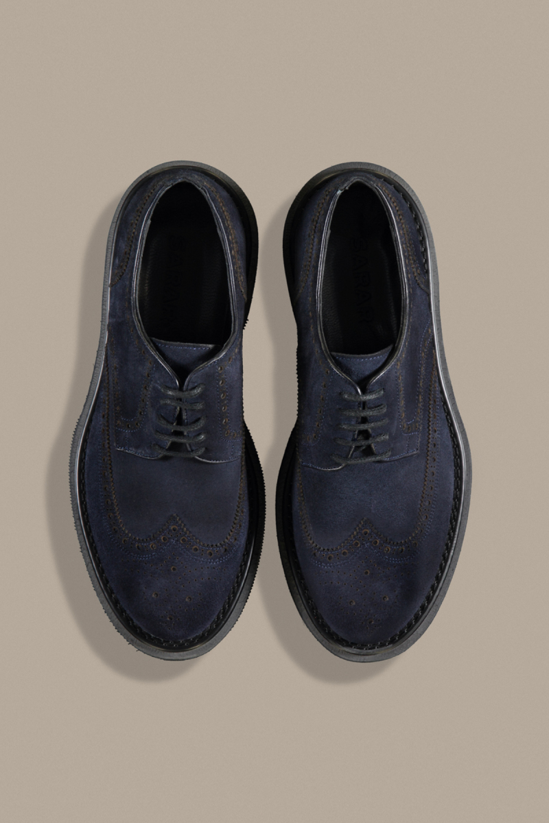 Eva Taban Süet Lacivert Ayakkabı - 2