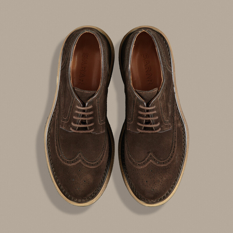 Eva Taban Süet Kahverengi Ayakkabı - SARAR