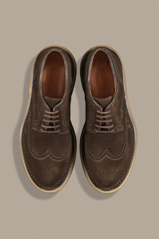 Eva Taban Süet Kahverengi Ayakkabı - SARAR