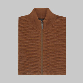 Fermuarlı Tarçın Hırka - SARAR