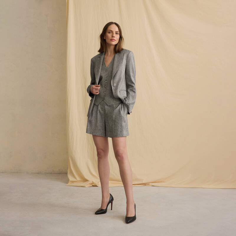 Fortune Gri Şort - 1