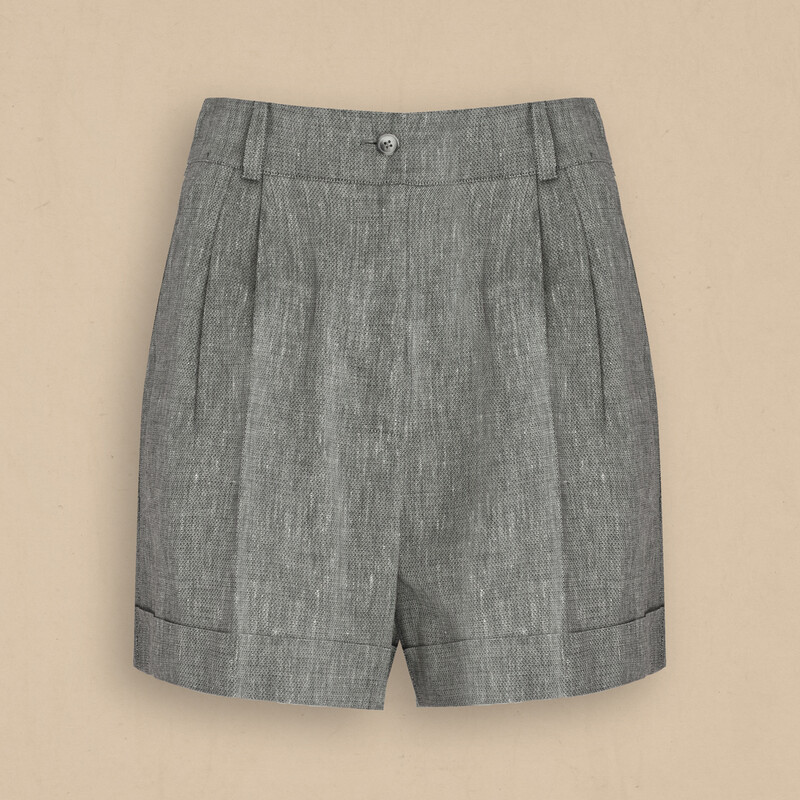 Fortune Gri Şort - SARAR WOMAN