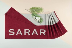 Sarar 90*160 Bordo Plaj Havlu - SAREV