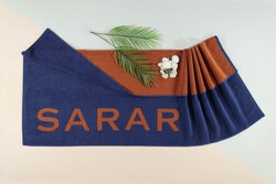 Sarar 90*160 Lacivert Plaj Havlu - SAREV
