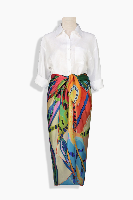 Iris Mercan İpek Şifon Eşarp - SARAR