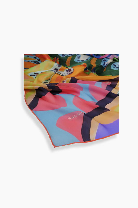 Iris Mercan İpek Şifon Eşarp - SARAR