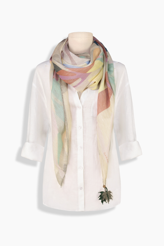 Juana Bej Keten İpek Eşarp - SARAR