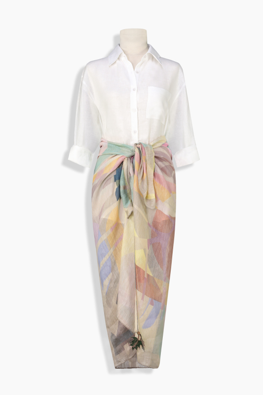 Juana Bej Keten İpek Eşarp - SARAR