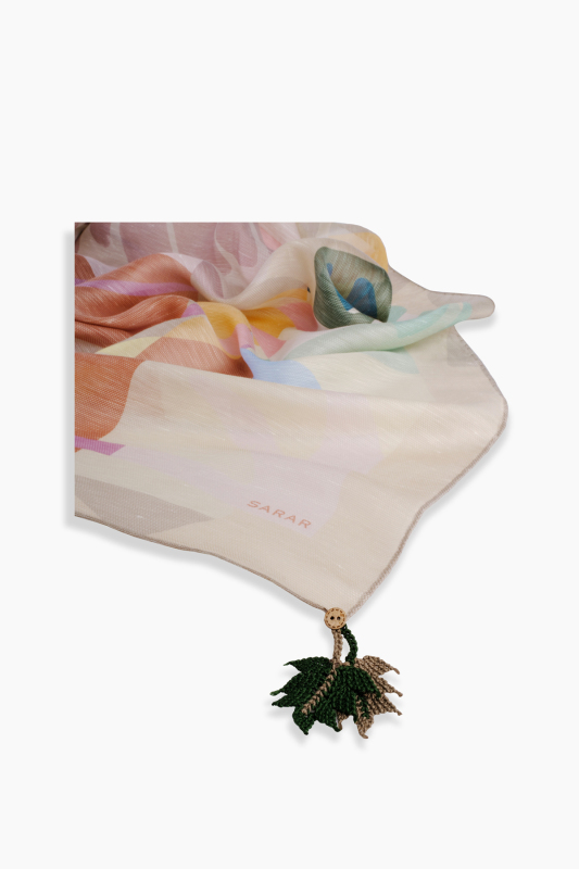 Juana Bej Keten İpek Eşarp - SARAR