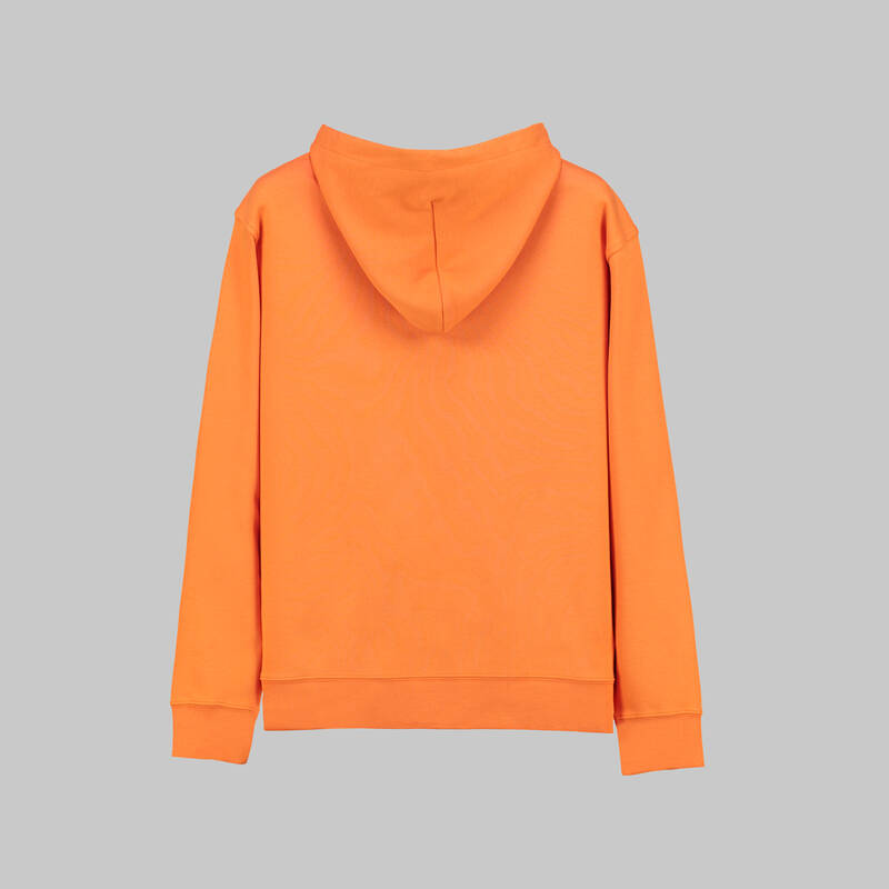 Kapüşonlu Pamuklu Turuncu Sweatshirt - 2