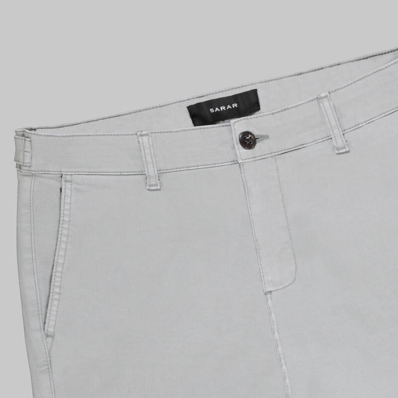 Mace Açık Gri Koton Pantolon - 3