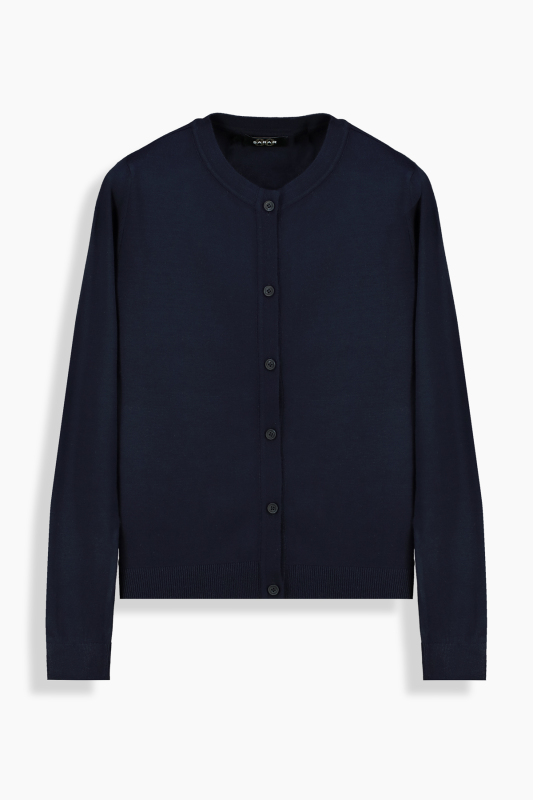 Lina Lacivert Düğmeli Hırka - SARAR WOMAN