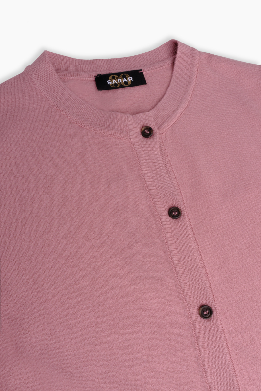 Lina Gül Kurusu Düğmeli Hırka - SARAR WOMAN