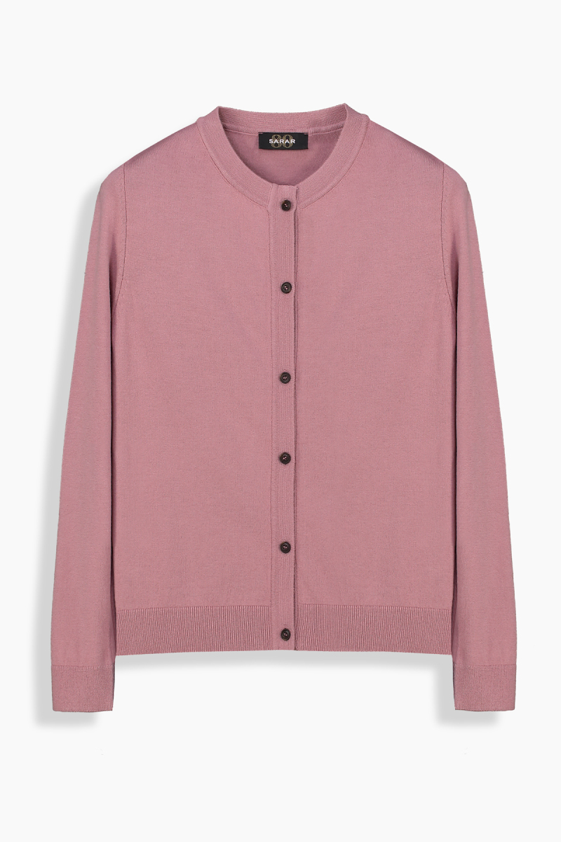 Lina Gül Kurusu Düğmeli Hırka - 1