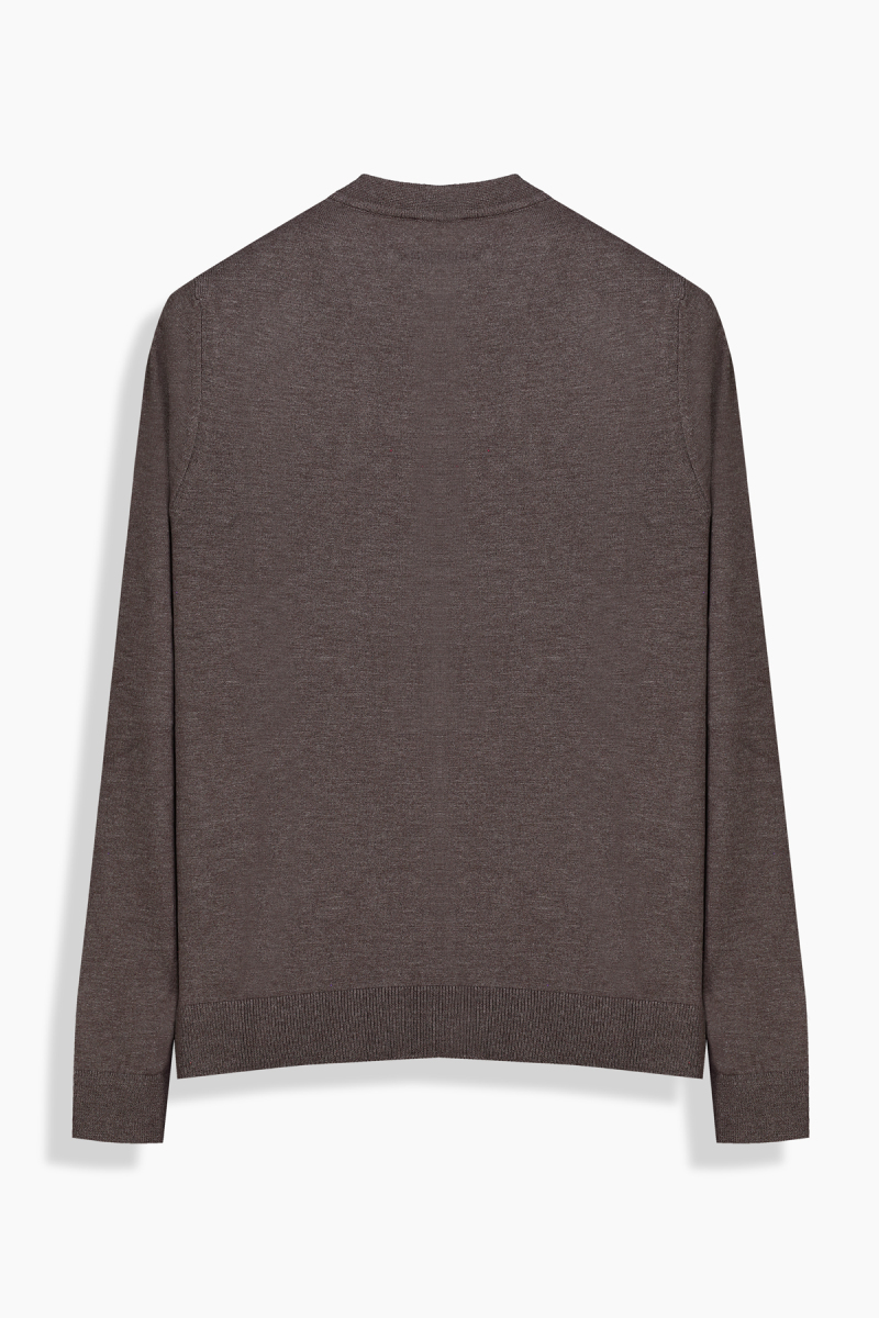 Lina Kahverengi Düğmeli Hırka - 2