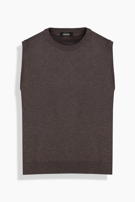 Lina Kahverengi Triko Bluz - SARAR WOMAN